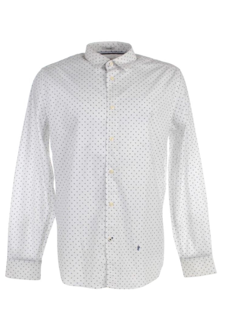 Oferte la Camasa barbati -  Bumbac - Alb2