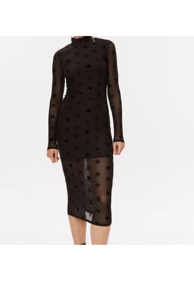 Oferte la Rochie midi cu inertie de plasa