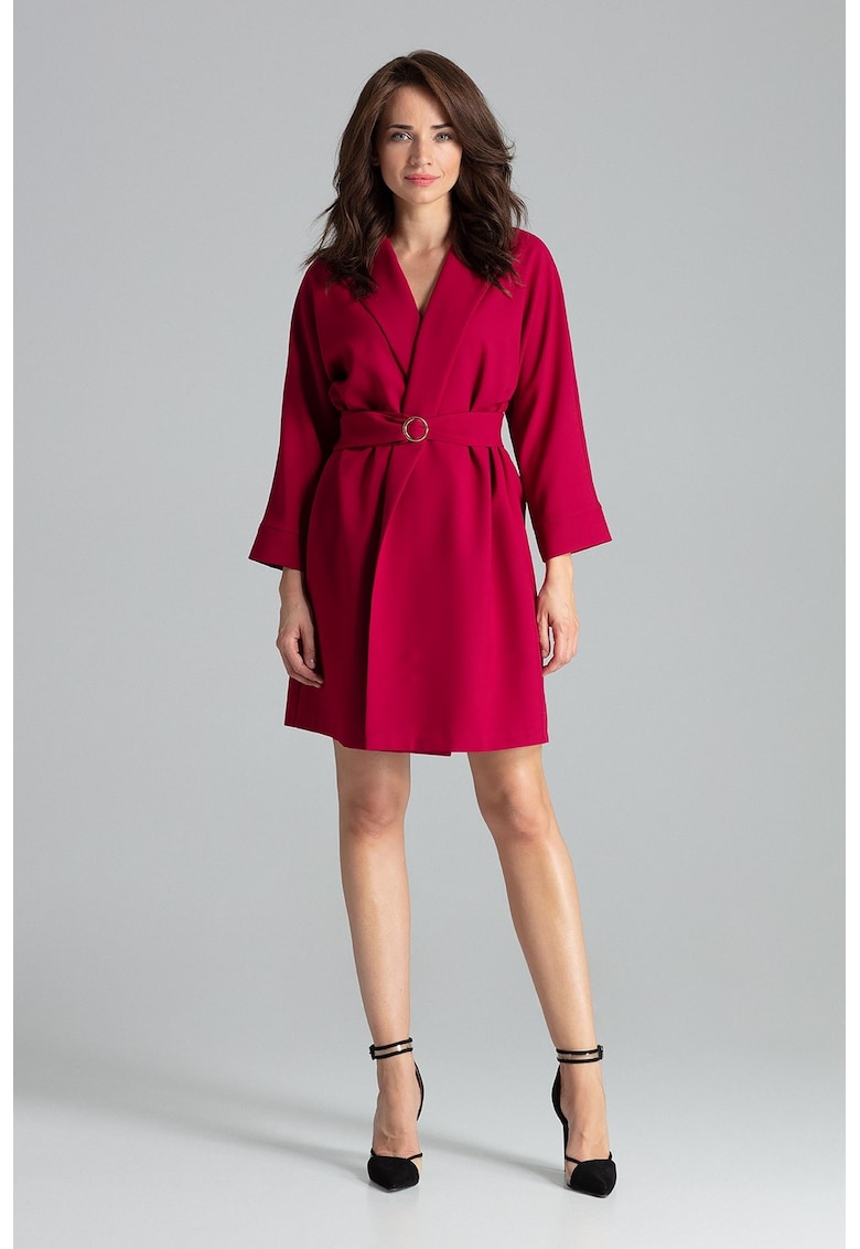 Oferte la Sacou elegant dama  burgundy - poliester -