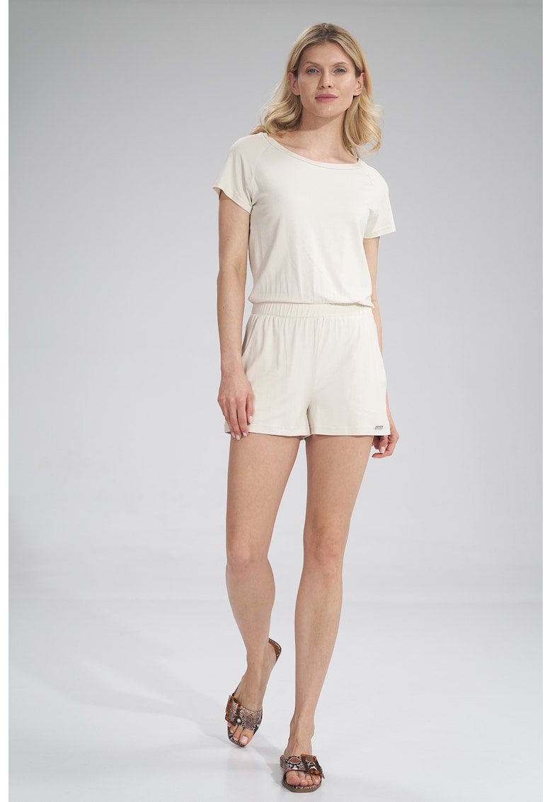 Oferte la Salopeta dama -  scurta - alba - din viscoza -