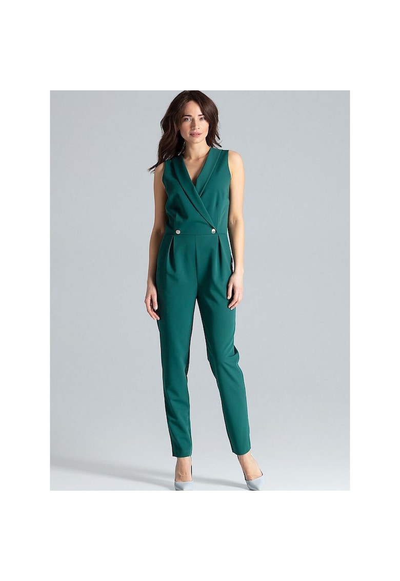 Oferte la Salopeta dama -  verde - poliester/viscoza - fara maneci
