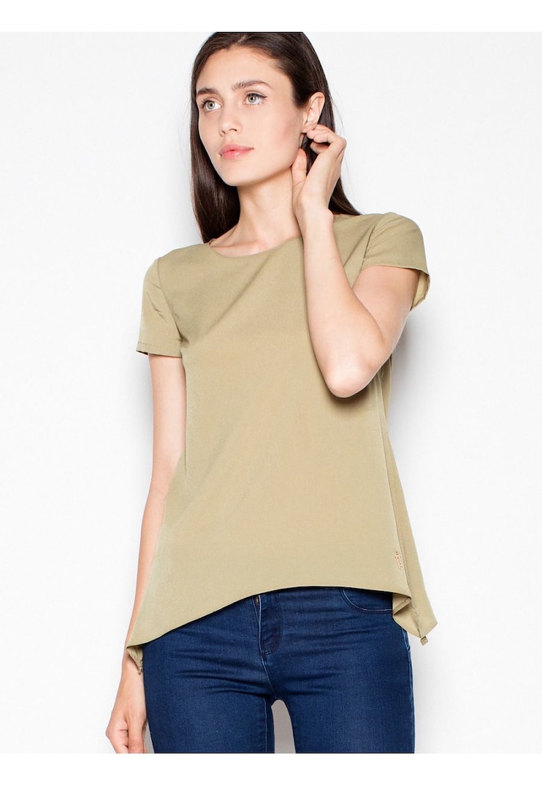 Oferte la Tricou dama  simplu - verde - material usor - aerisit