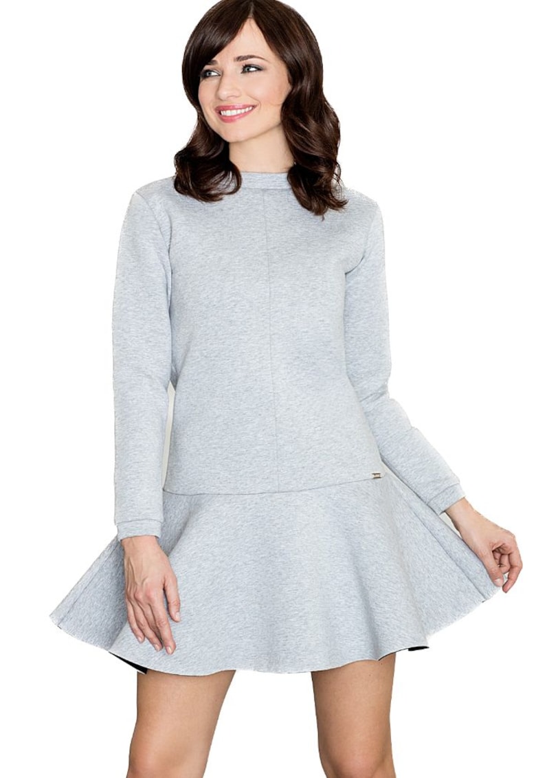 Oferte la Rochie mini dama Alirad K247 gri - Gri