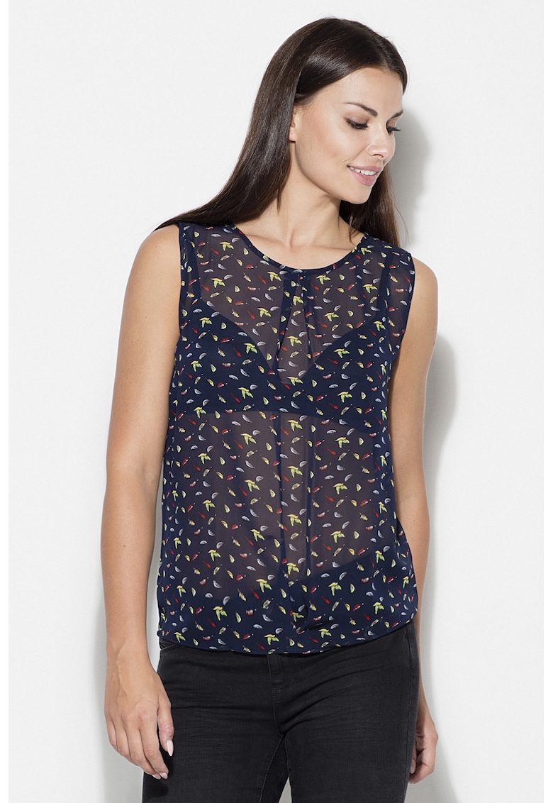Oferte la Bluza dama  K139 - bleumarin - fara maneci - poliester 100%
