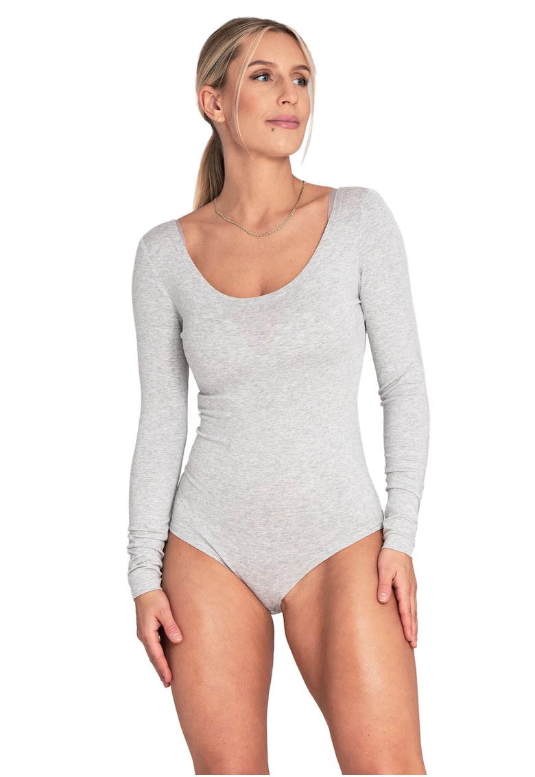 Oferte la Body  gri - maneca lunga - viscoza/elastan -