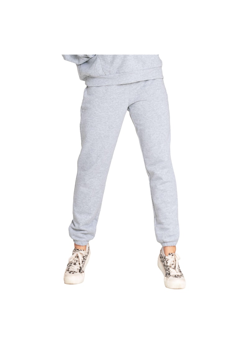 Oferte la Pantaloni sport dama M1056 -  Bumbac - Gri -