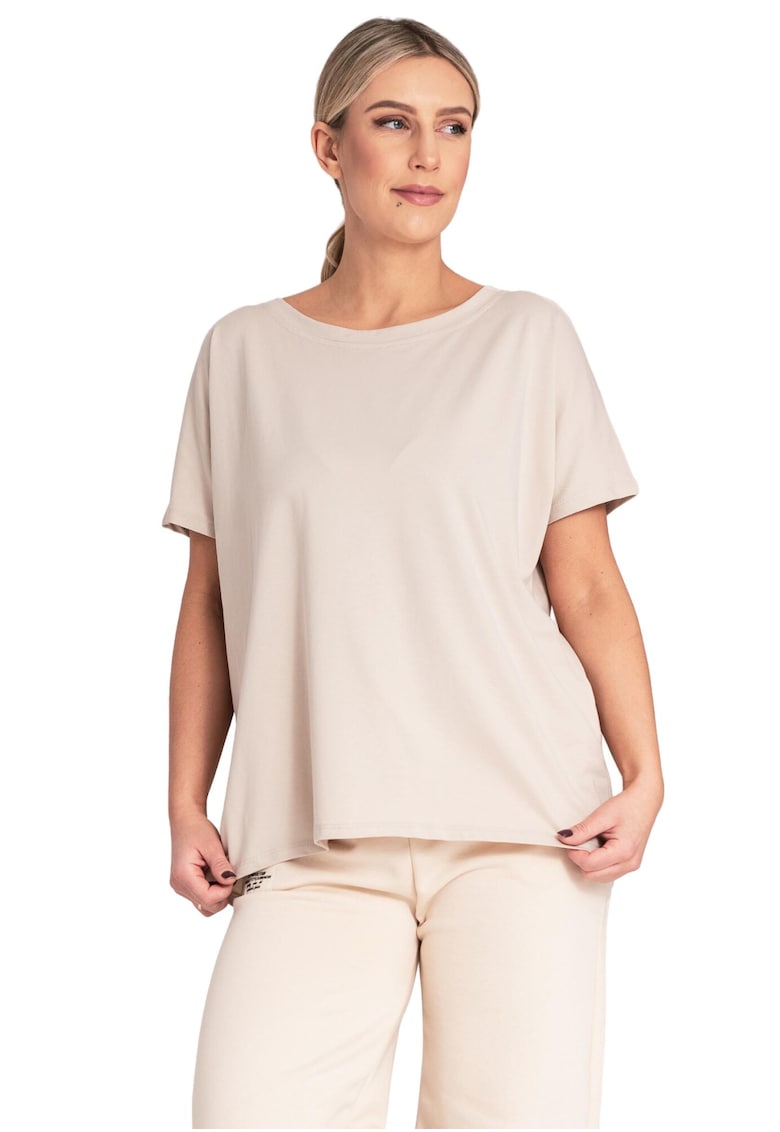 Oferte la Tricou dama M1164 -  Bumbac/Elastan - Bej -