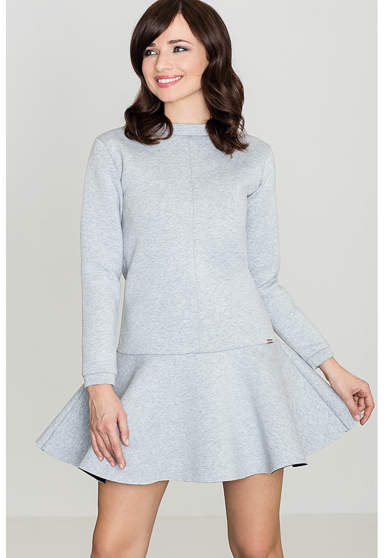 Oferte la Rochie  K247 - gri - poliester -
