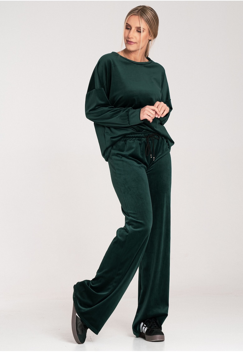 Oferte la Trening dama  poliester/elastan - verde intens - hanorac lejer - pantaloni lungi -
