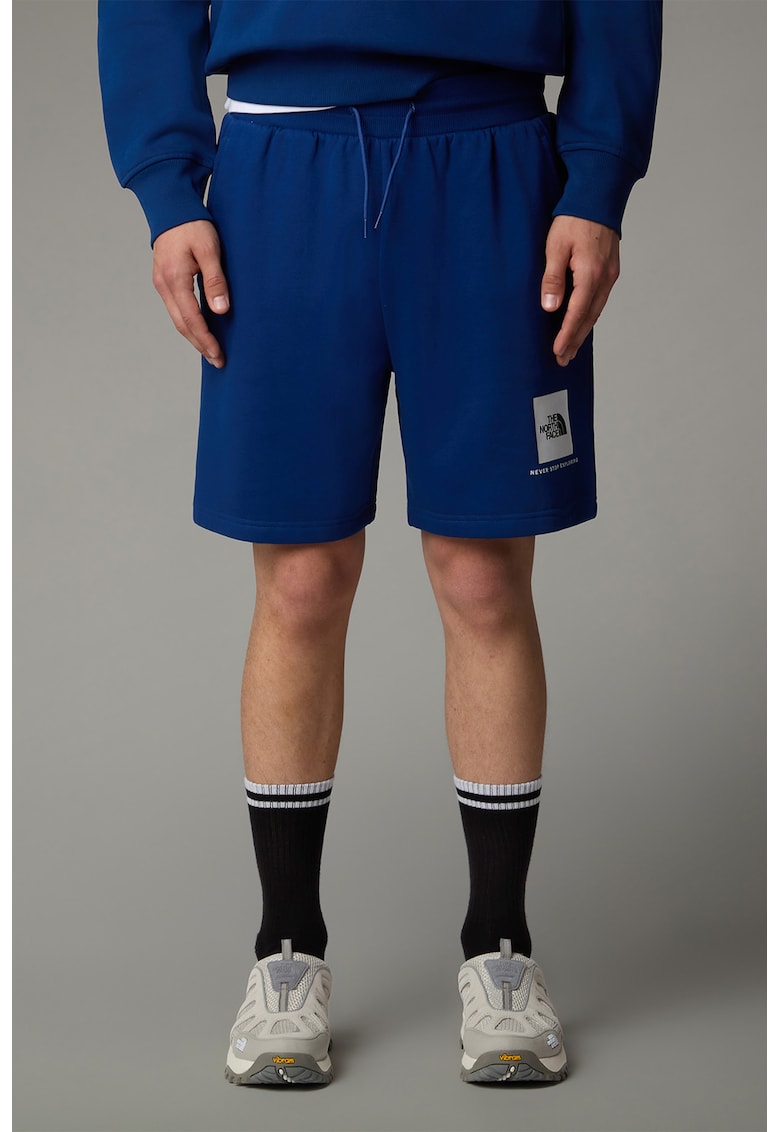 Oferte la Pantaloni scurti cu snur si logo - Albastru indigo
