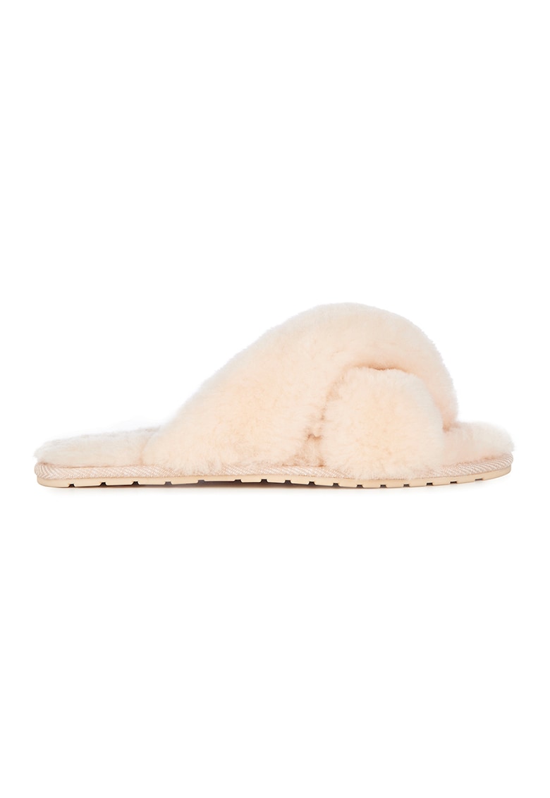 Oferte la Papuci din lana - cu model incrucisat Mayberry - Crem