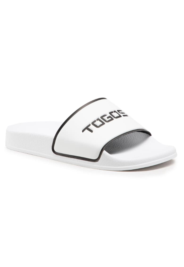 Oferte la Papuci flip-flop dama -  Textil - Alb - Alb