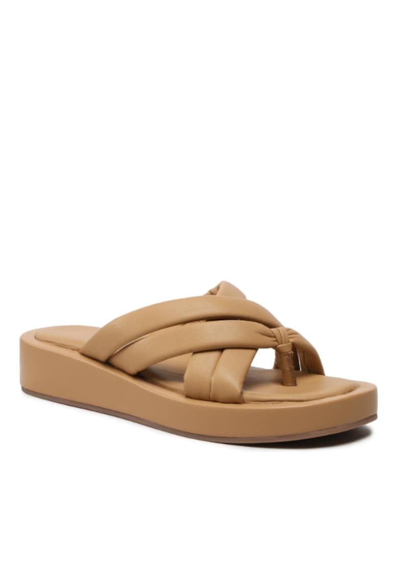 Oferte la Papuci dama -  5904862742519 - Piele naturala - maro - Maro
