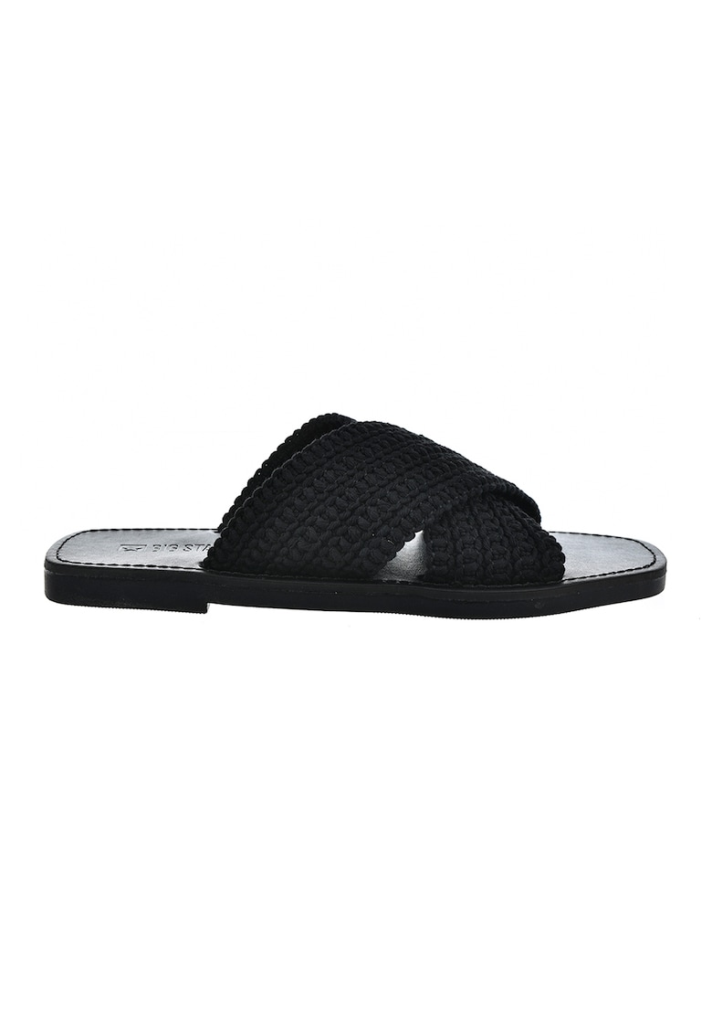 Oferte la Papuci cu aspect tesut - Negru