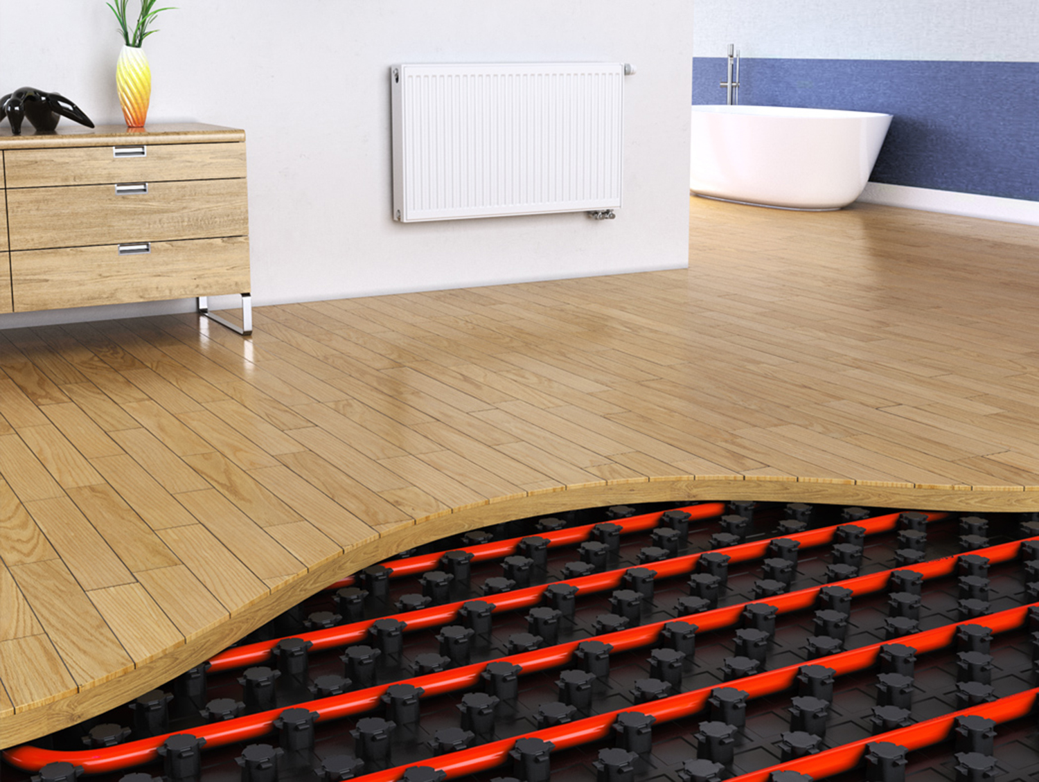 Pachet economic incalzire prin pardoseala Fornello 50 mp