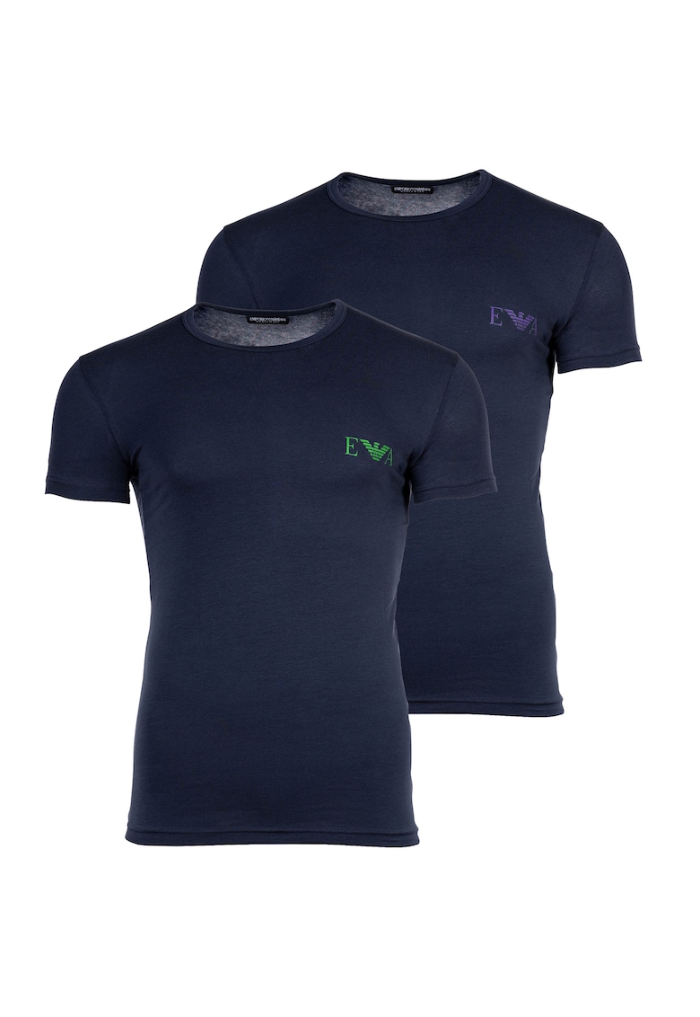 Oferte la Set de tricouri slim fit - 2 piese - Albastru inchis