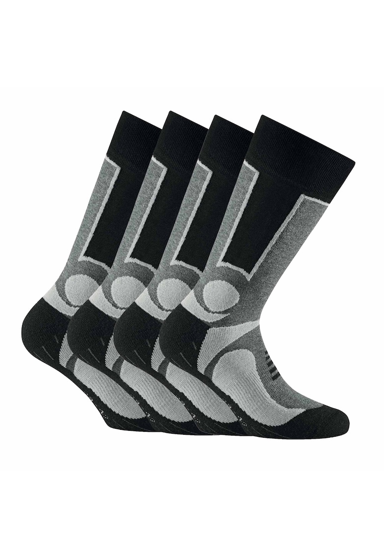 Oferte la Set de sosete unisex lungi - 4 perechi - Gri