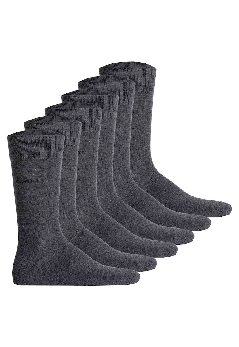 Oferte la Set de sosete lungi cu logo discret - 3 perechi - Gri