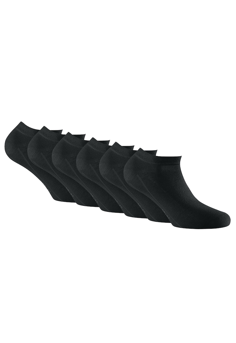 Oferte la Rohner - Set de sosete pana la glezana - unisex - 6 perechi - Negru