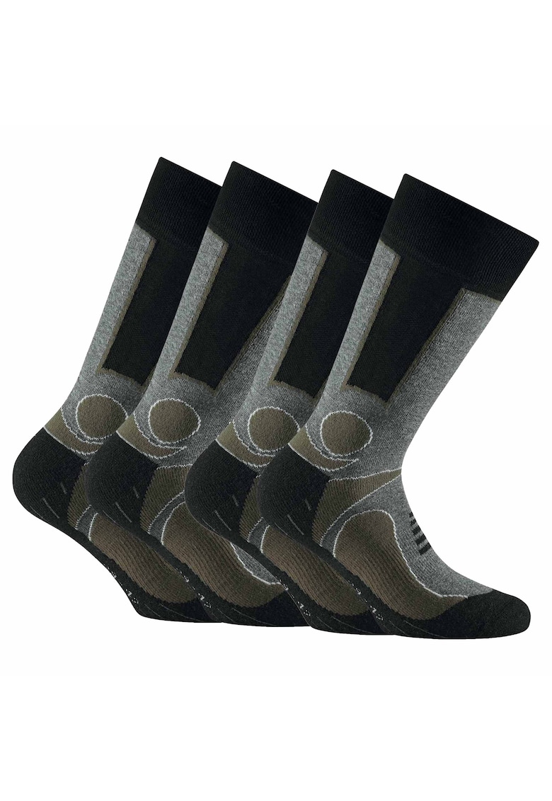 Oferte la Set de sosete unisex lungi - 4 perechi - Kaki