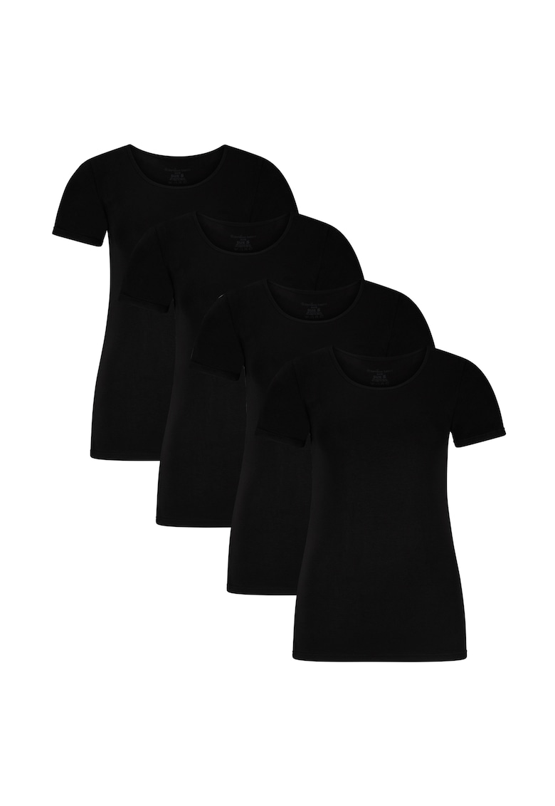 Oferte la Bamboo - Set de tricouri de casa Kate - 4 piese - Negru