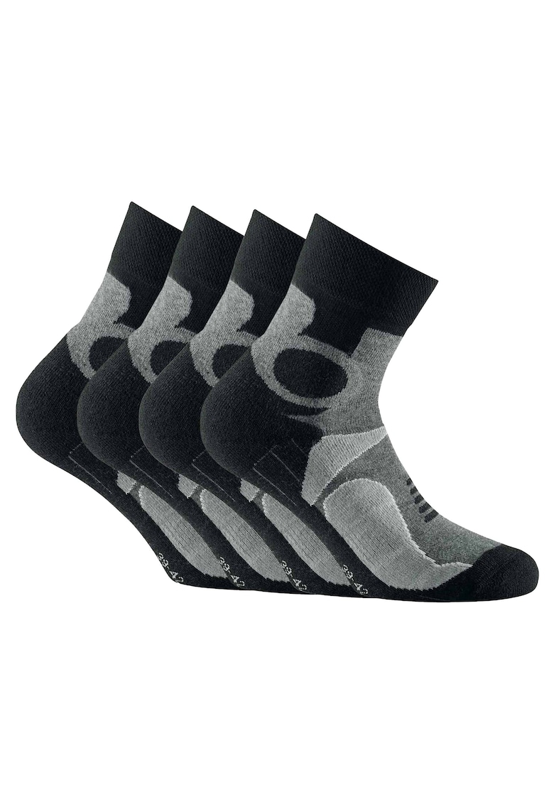 Oferte la Set de sosete unisex scurte - 4 perechi - Gri