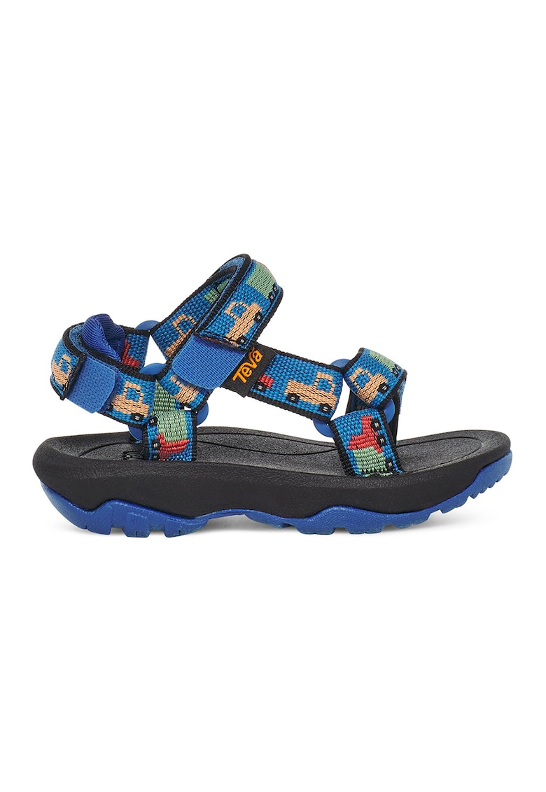 Oferte la Sandale cu inchidere velcro si model Hurricane - Verde/Albastru
