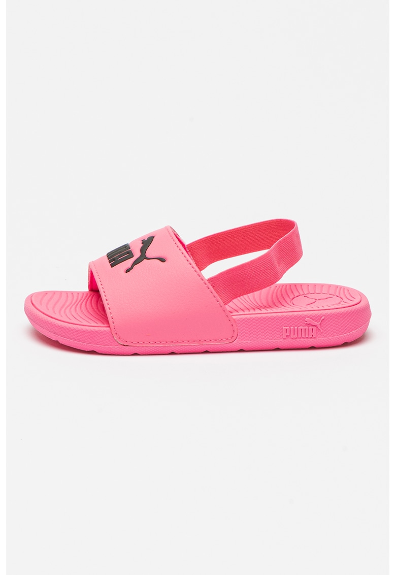 Oferte la Sandale slingback cu logo Cool Cat 2.0 - Negru/Roz neon