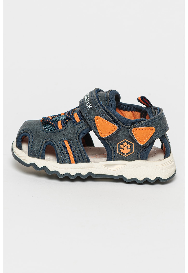 Oferte la Sandale cu inchidere velcro Toby - Albastru inchis/Portocaliu mandarina/Alb murdar