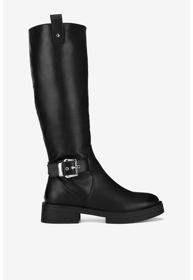 Cizme dama 5905588887294 - Sintetic - Negru - Negru
