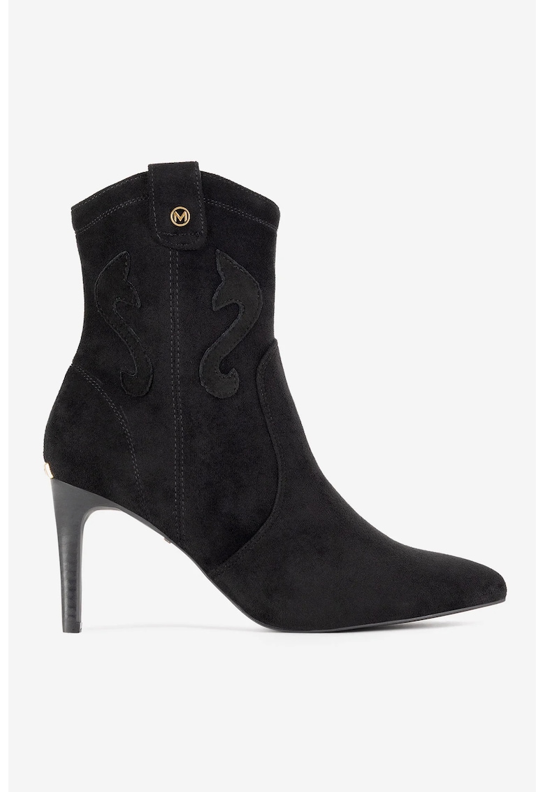 Ghete dama 5905588894667 - Piele intoarsa - Negru - Negru