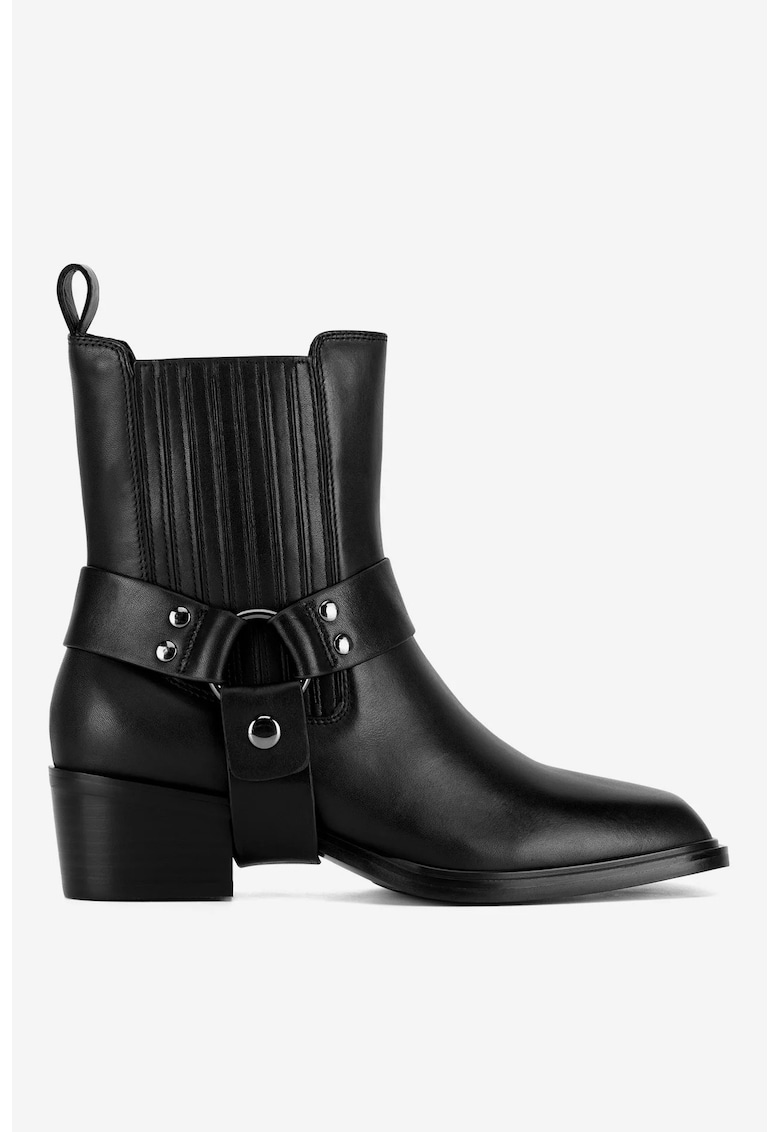 Ghete dama 5905588904717 - Piele naturala - Negru - Negru