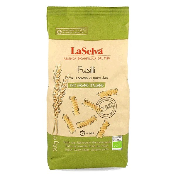 Oferte la Fusilli bio din grau dur, 500 g LaSelva