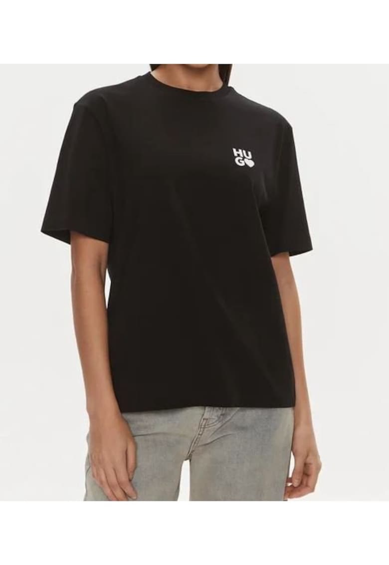 Tricou din bumbac cu logo discret -