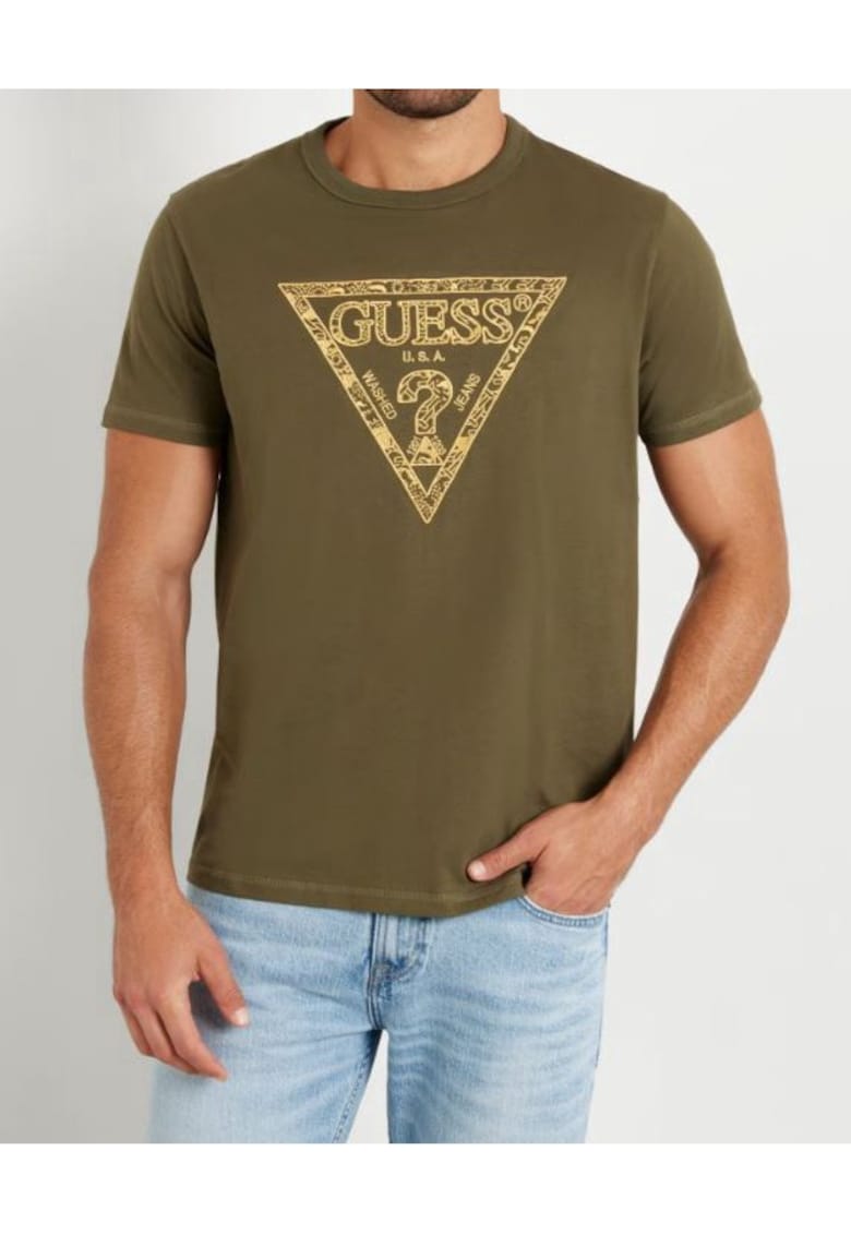 Tricou din bumbac cu logo -