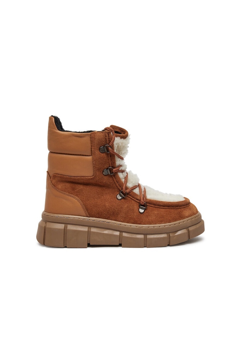 Oferte la Pantofi sport dama -  73562 - Piele naturala - Maro