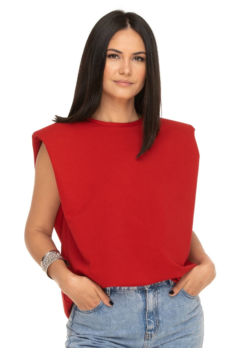 Oferte la Tricou rosu supradimensionat - Rosu