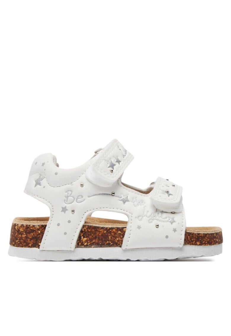 Oferte la Sandale copii  303766979 - Piele ecologica/Textil - Alb - Alb