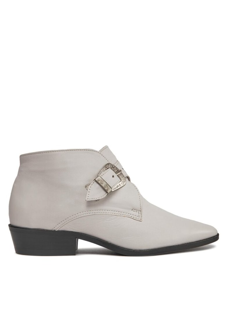 Oferte la Botine dama -  30388957936 - Piele naturala - Alb