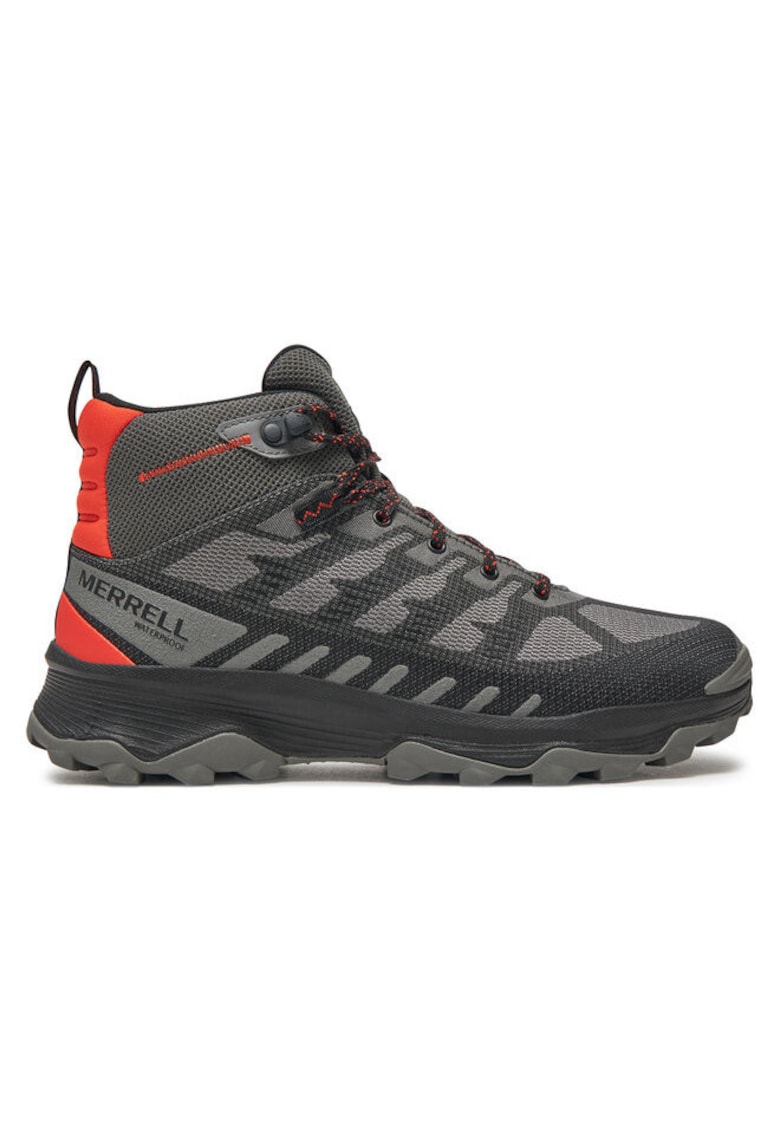 Oferte la Bocanci trekking barbati  304345555 - Piele naturala - Gri - Gri