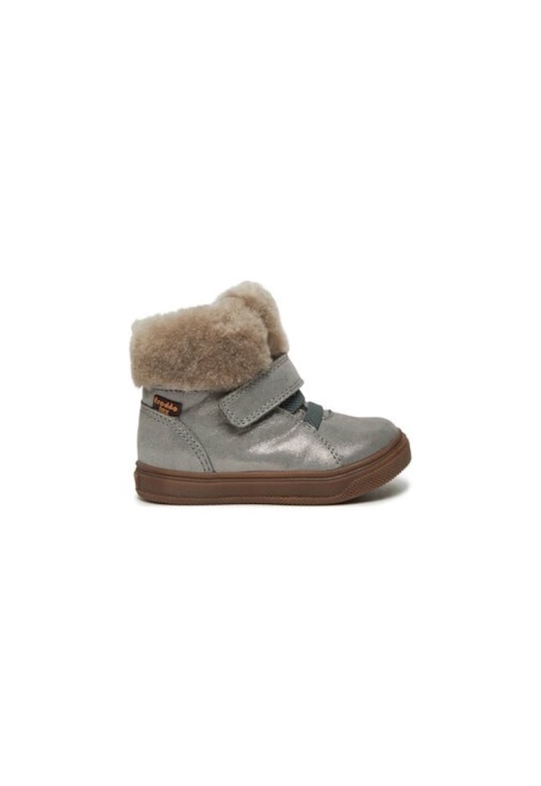 Oferte la Ghete fete  304390685 - Piele naturala - Gri - Gri
