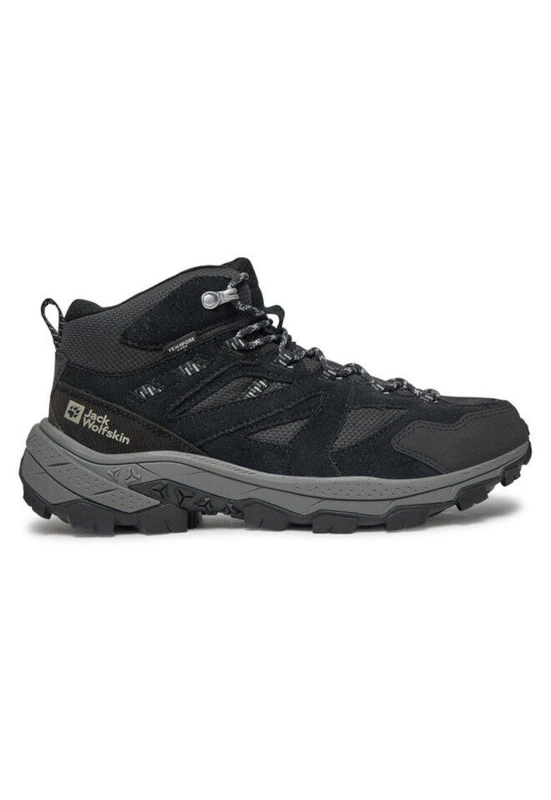 Oferte la Bocanci trekking barbati  303952747 - Piele ecologica - Gri - Gri