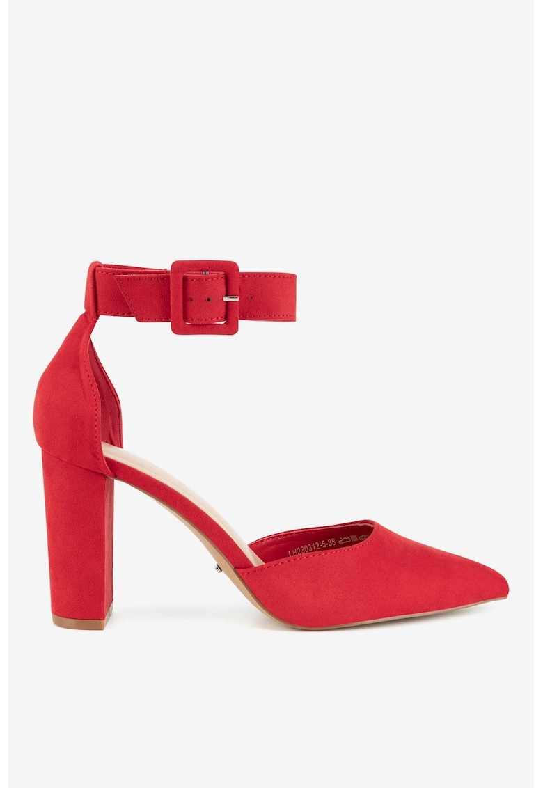 Pantofi dama  5903698763309 - Textil - Rosu - Rosu