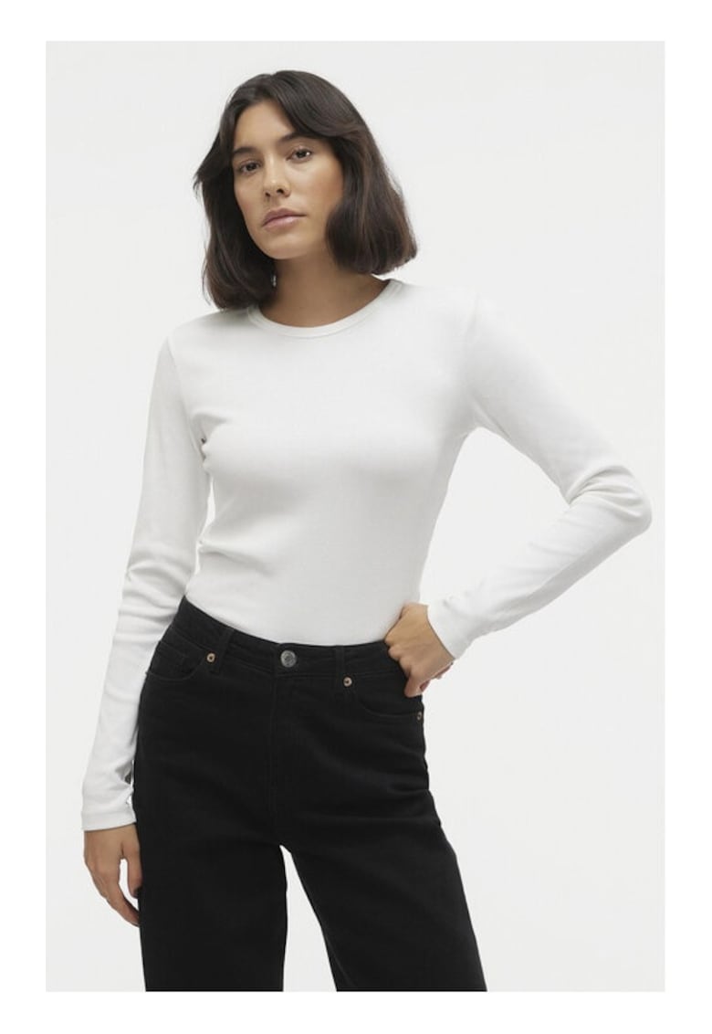 Bluza Chloe 10306897 Alb Slim Fit - Bumbac