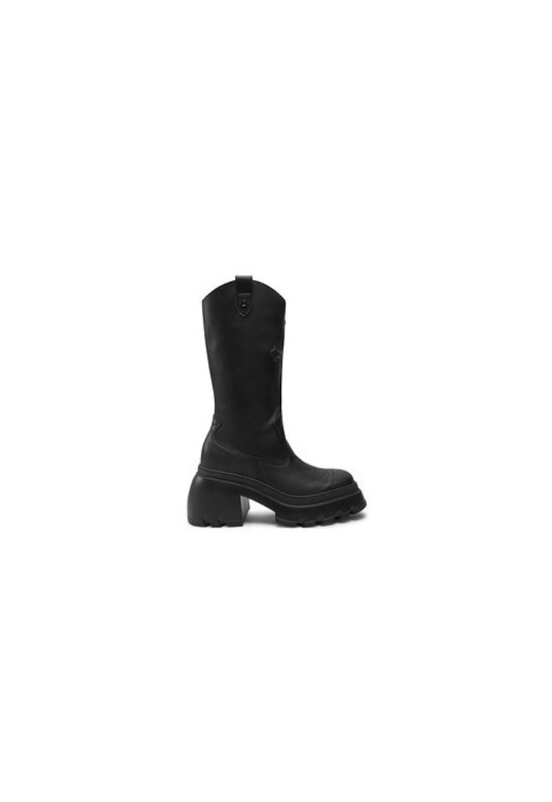 Cizme dama  304437434 - Piele ecologica - Negru - Negru