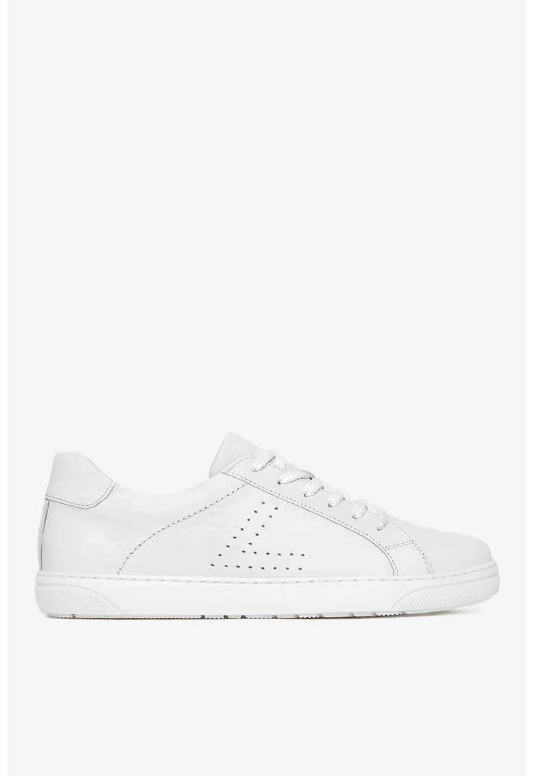 Pantofi dama  5903419772085 - Piele naturala - Alb - Alb