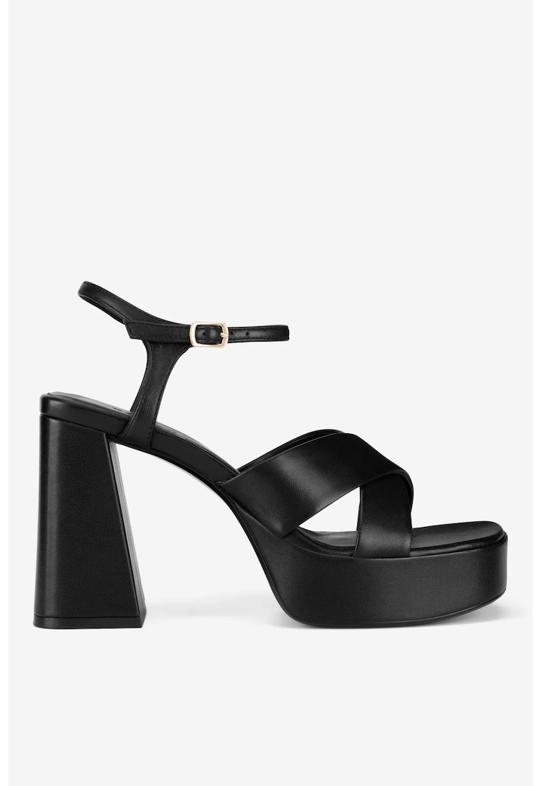 Sandale dama  5903698194516 - Piele naturala - Negru - Negru