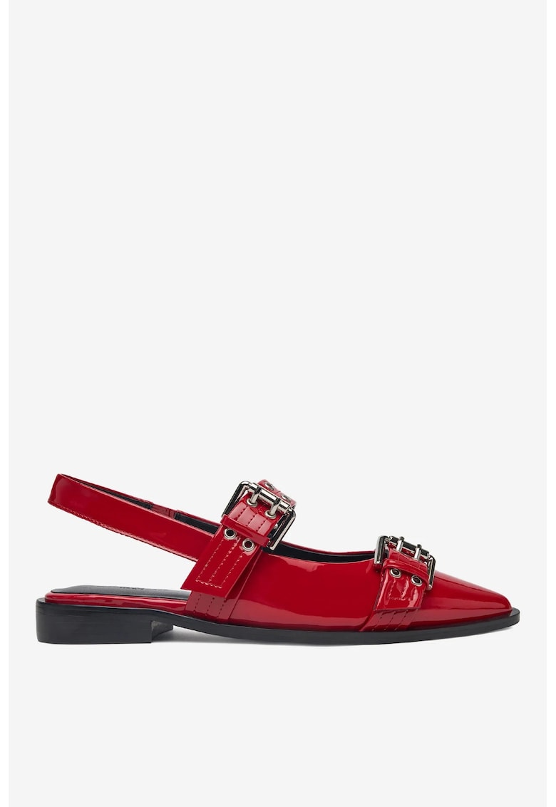 Balerini  5903698586243 - Piele naturala - Rosu - Rosu