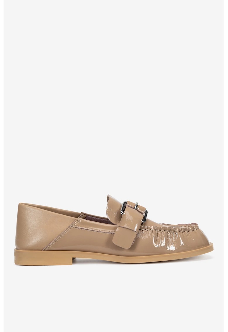 Mocasini dama  5903698601205 - Piele naturala - Bej - Bej