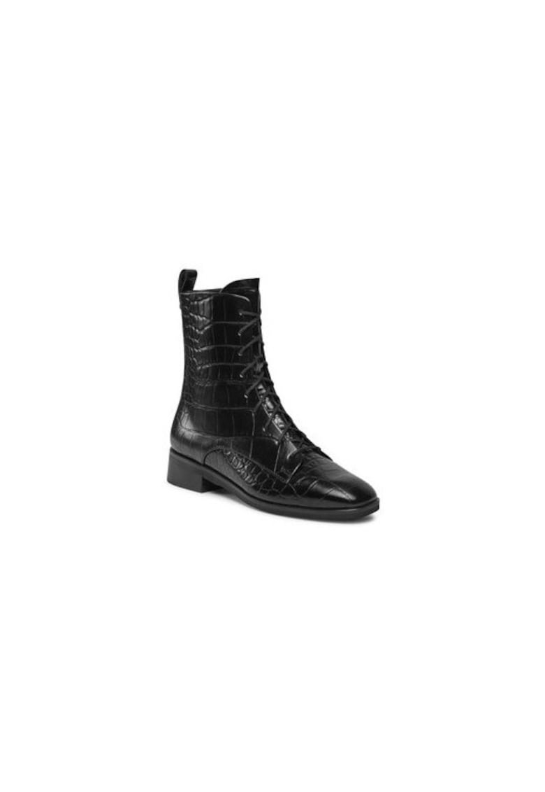 Ghete dama  303531775 - Piele naturala - Negru - Negru